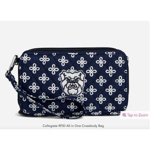 NWT Vera Bradley Collegiate RFID All in One Crossbody Bag - Butler Bulldogs